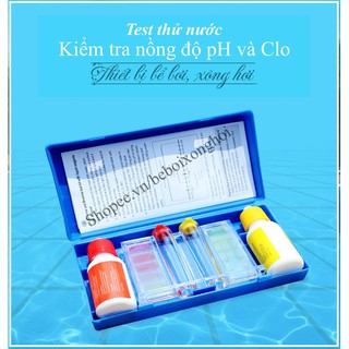 BỘ TEST THỬ NƯỚC BỂ BƠI DÙNG ĐỂ KIỂM TRA PH NƯỚC HỖ TRỢ XỬ LÝ NƯỚC ĐẠT HIỆU QUẢ CAO