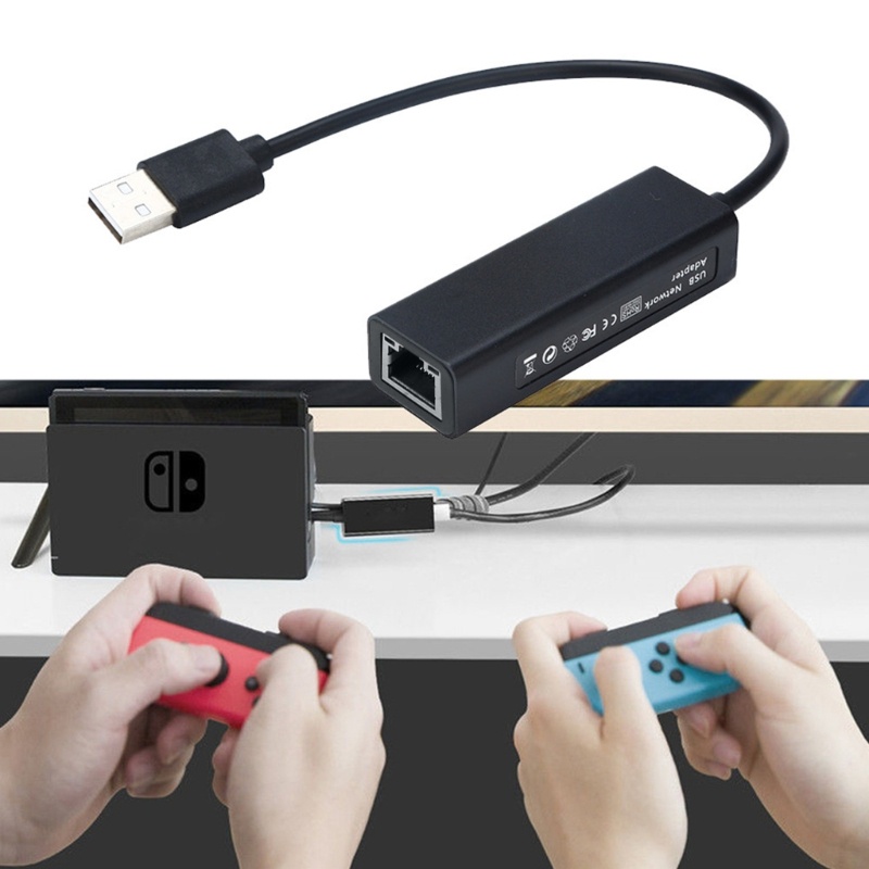 Đầu Chuyển Đổi Thẻ Mạng Ethernet USB 3 0 Màu Đen Chuyên Dụng Cho Switch PC