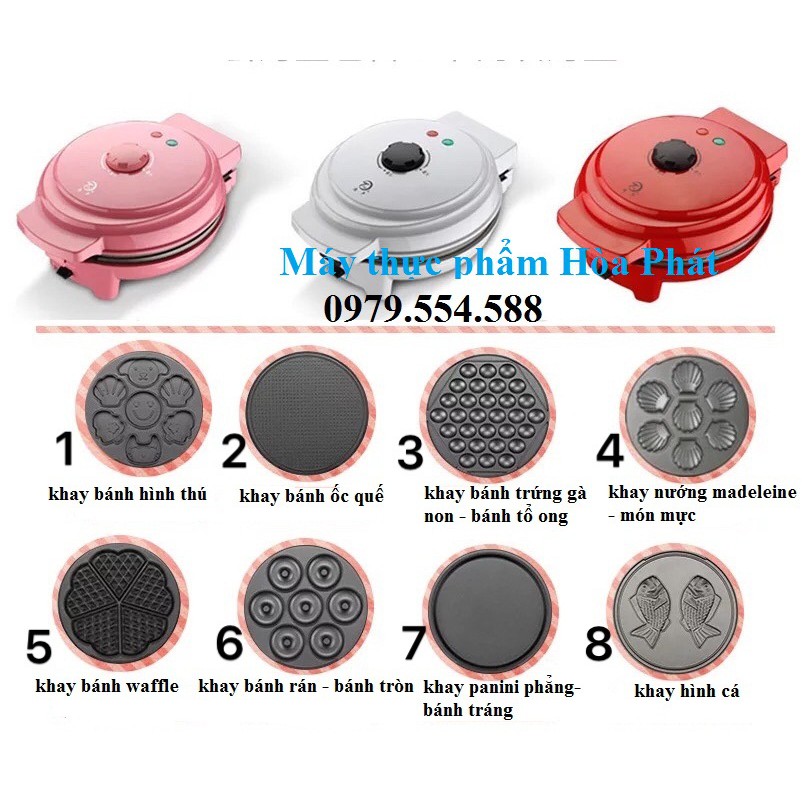 Máy Làm Bánh Ốc Quế, Bánh Waffle - Máy nướng bánh