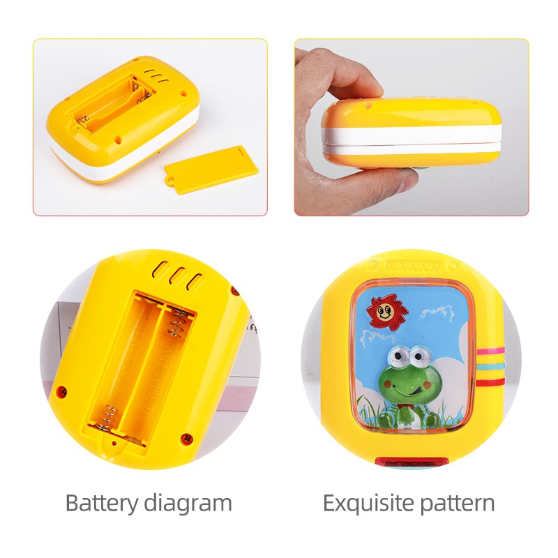 Coolplay Điện thoại đồ chơi có đèn LED và nhạc cho bé