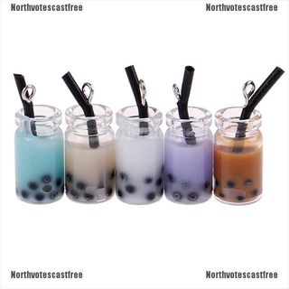 Set 5 Mô Hình Ly Trà Sữa Mini Trang Trí Nhà Búp Bê
