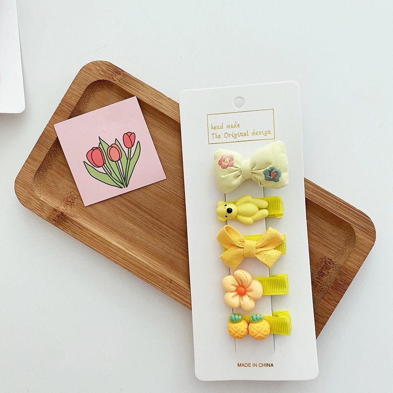 Kẹp Tóc Hình Nơ Nhiều Màu Sắc Phong Cách Hàn Quốc Dễ Thương 2022 Dành Cho Bé Gái