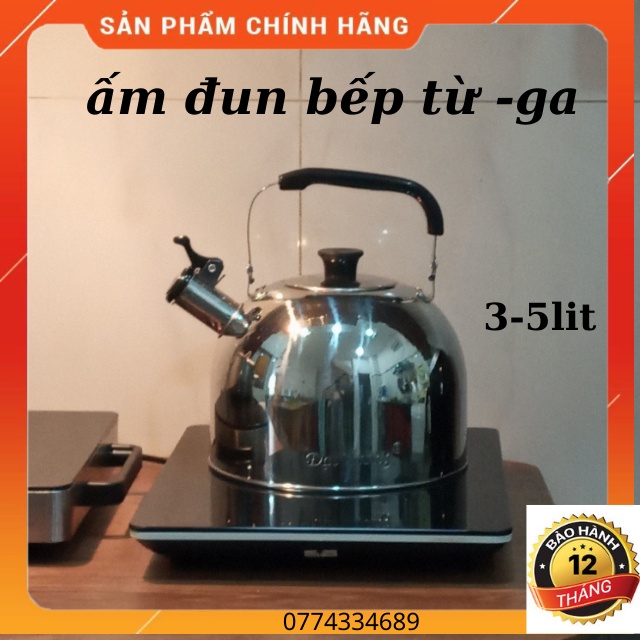 Ấm Đun Bếp từ -Bếp ga-5L - Có Còi Báo Khi Nước Sôi- Hàng Chính Hãng  Bảo Hành 12 tháng