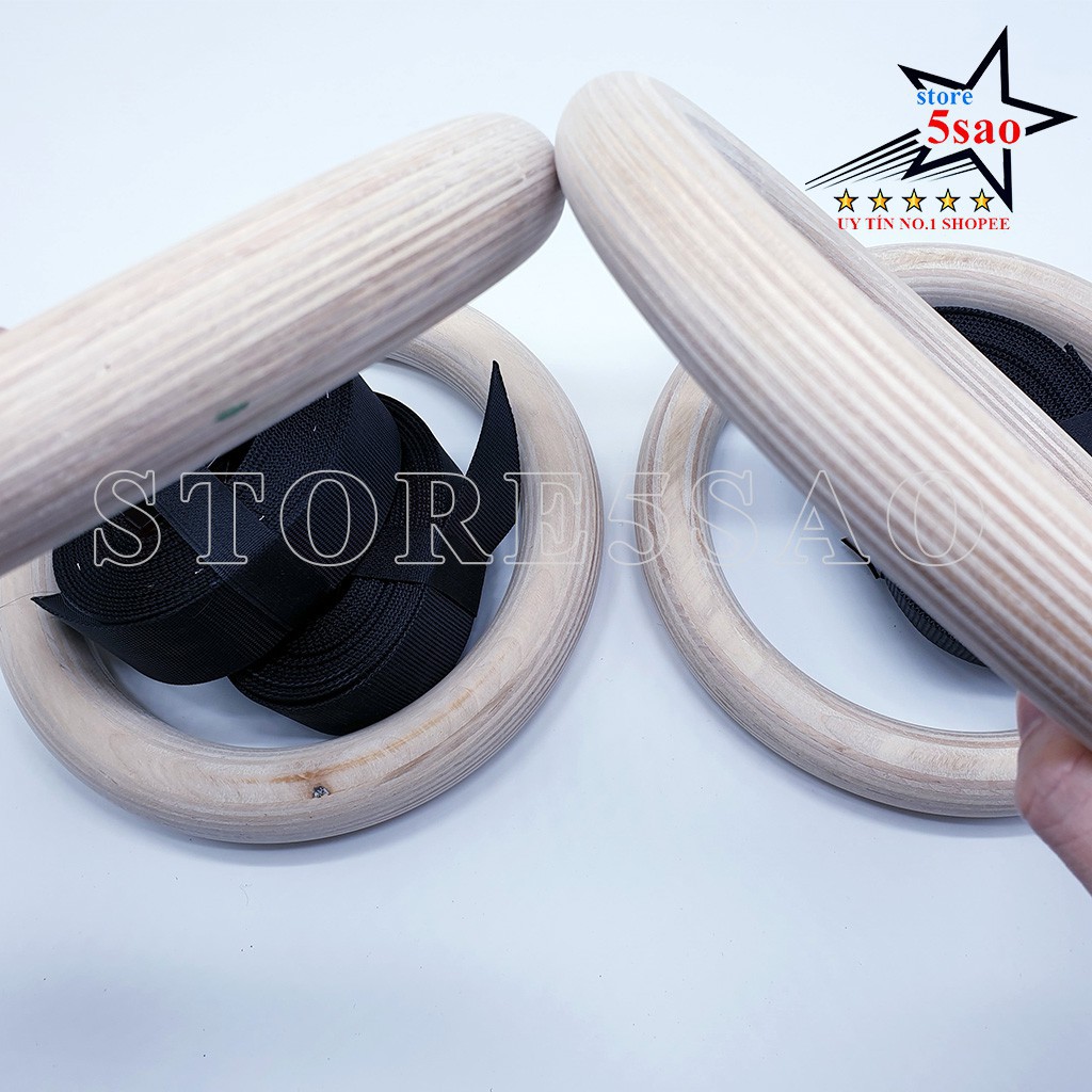 Tập thể dục lành mạnh  🎁 Vòng xà Gymnastic Rings ⚡FREESHIP⚡ Vòng xà treo Ring Dip