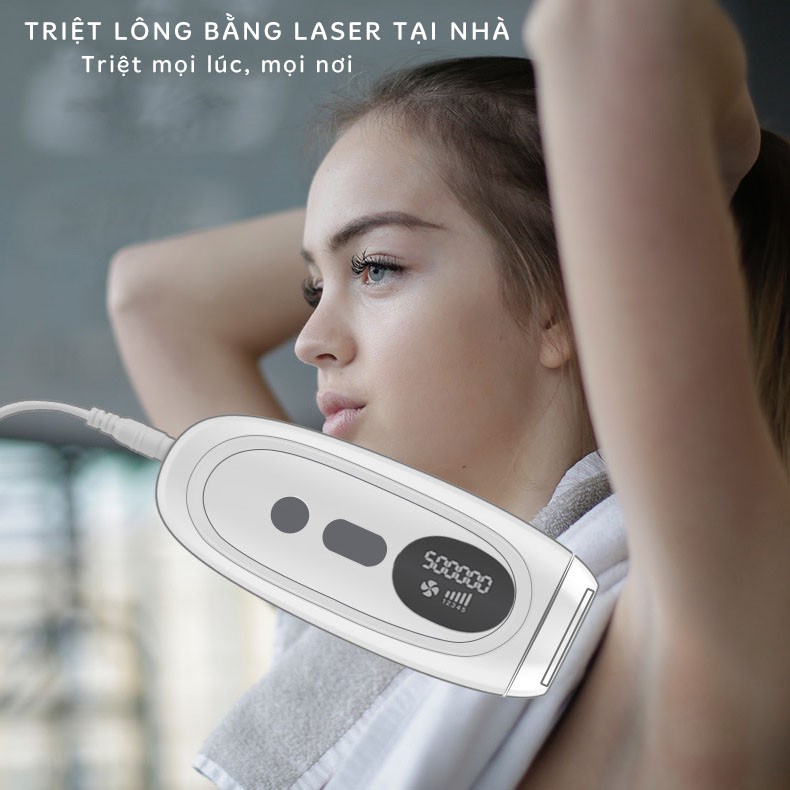 Máy Triệt Lông Mini IPL Vĩnh Viễn Cầm Tay Cá Nhân Tại Nhà, 999.000 Xung