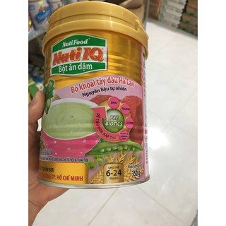 Bột ăn dặm Nuti IQ bò khoai tây đậu hà lan tặng kèm ly hoặc chén