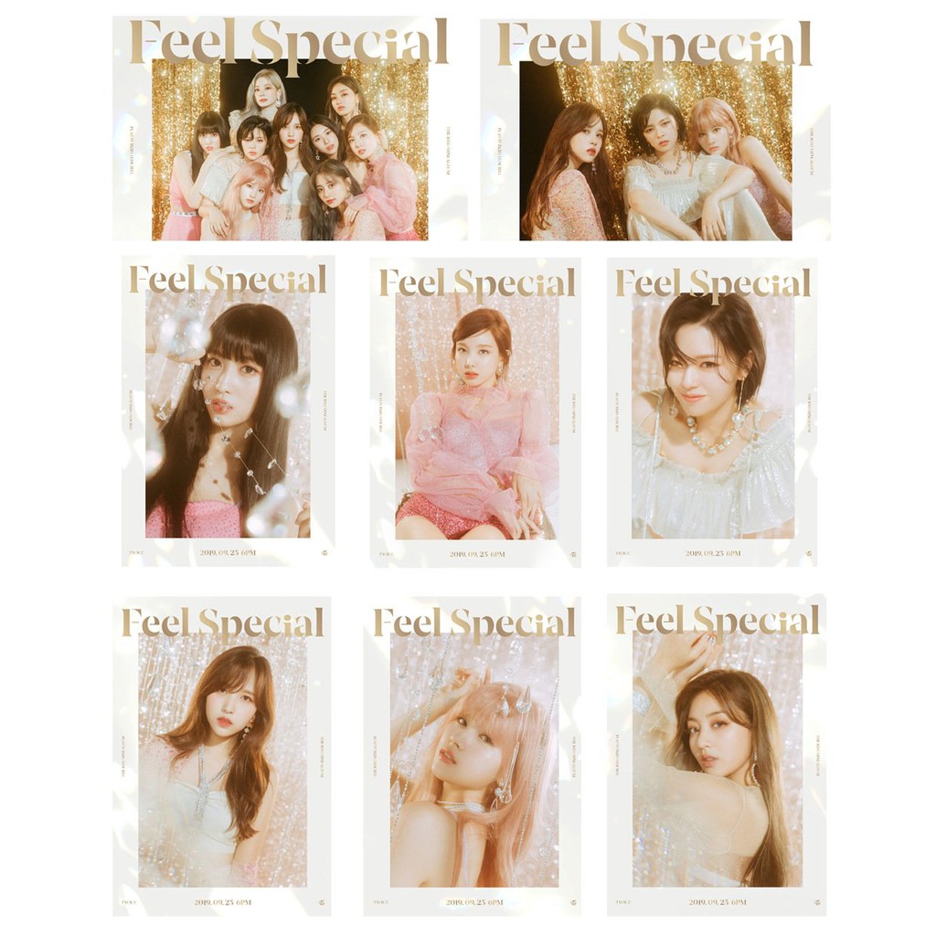 Bộ thẻ card in hình nhóm nhạc TWICE ver FEEL SPEACIAL idol kpop hàn quốc xinh xắn độc đáo