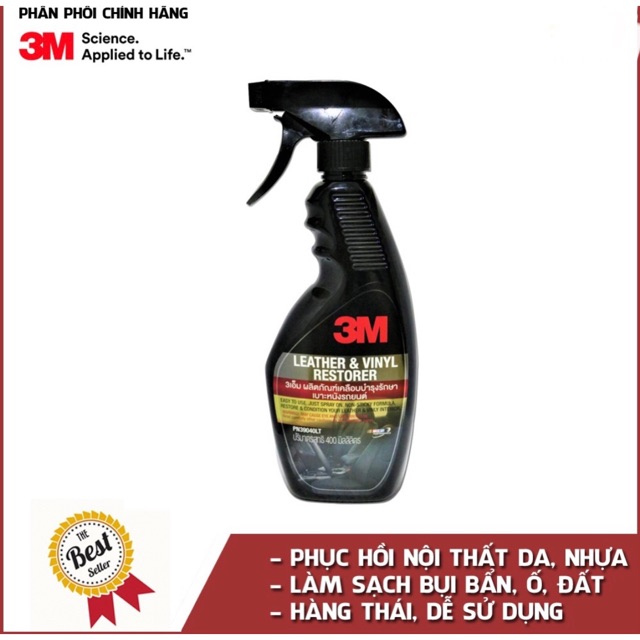 Chai xịt chăm sóc và bảo dưỡng nội thất ô tô 3M PN39040LT (Hàng Thái)