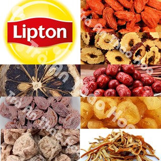 Trà Lipton túi vàng bát bửu, trà táo đỏ, kỷ tử, chanh vàng sấy khô, xí muội không hạt - Trà An Thảo Hoa
