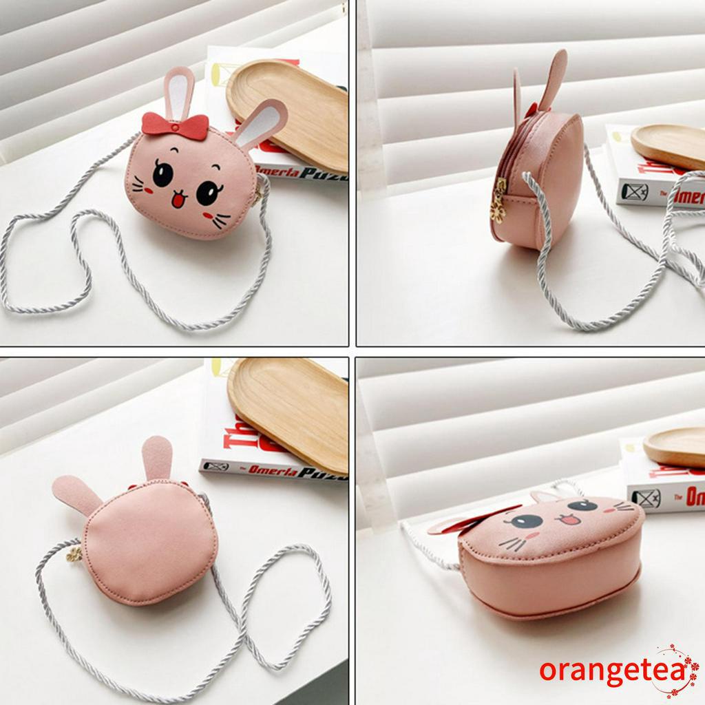 Túi đeo chéo hình thỏ hoạt hình dễ thương cho bé gái