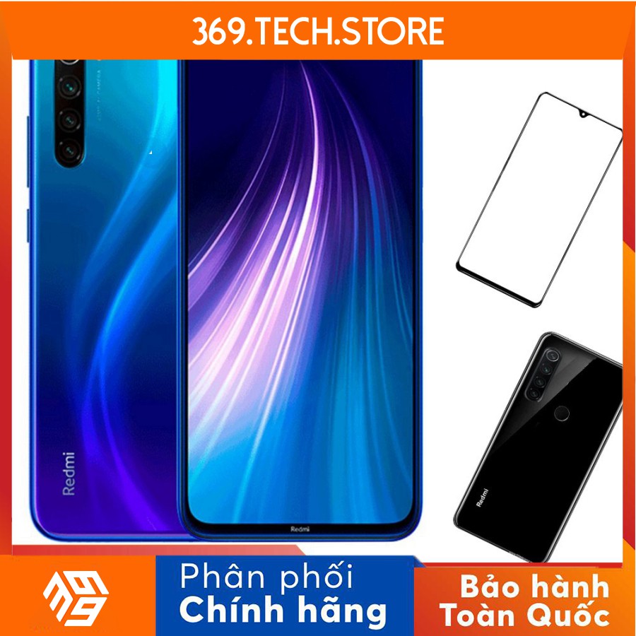 [ HÀNG CHÍNH HÃNG ]  Điện Thoại Xiaomi Redmi Note 8 128GB Ram 6GB Kim Nhung + Ống Lưng + Cường Lực - Hàng Nhập Khẩu