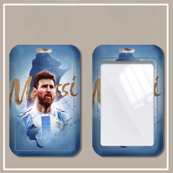 Ví Đựng Thẻ Xe Buýt Kèm Dây Đeo Dài In Hình Ngôi Sao Bóng Đá Messi