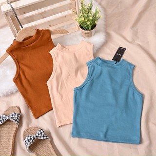 [HìnhThật]Áo Thun Gân Ba lỗ Croptop