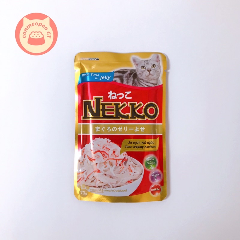 THỨC ĂN PATE CHO MÈO NEKKO JELLY | 70G | THÁI LAN