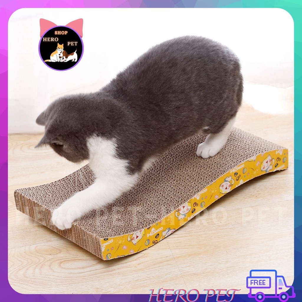 BÀN CÀO MÓNG CHO MÈO - BÀN CÀO MÓNG MÈO -GIÚP MÈO CÀO SẠCH VÀ MÒN BỚT MÓNG - HERO PET