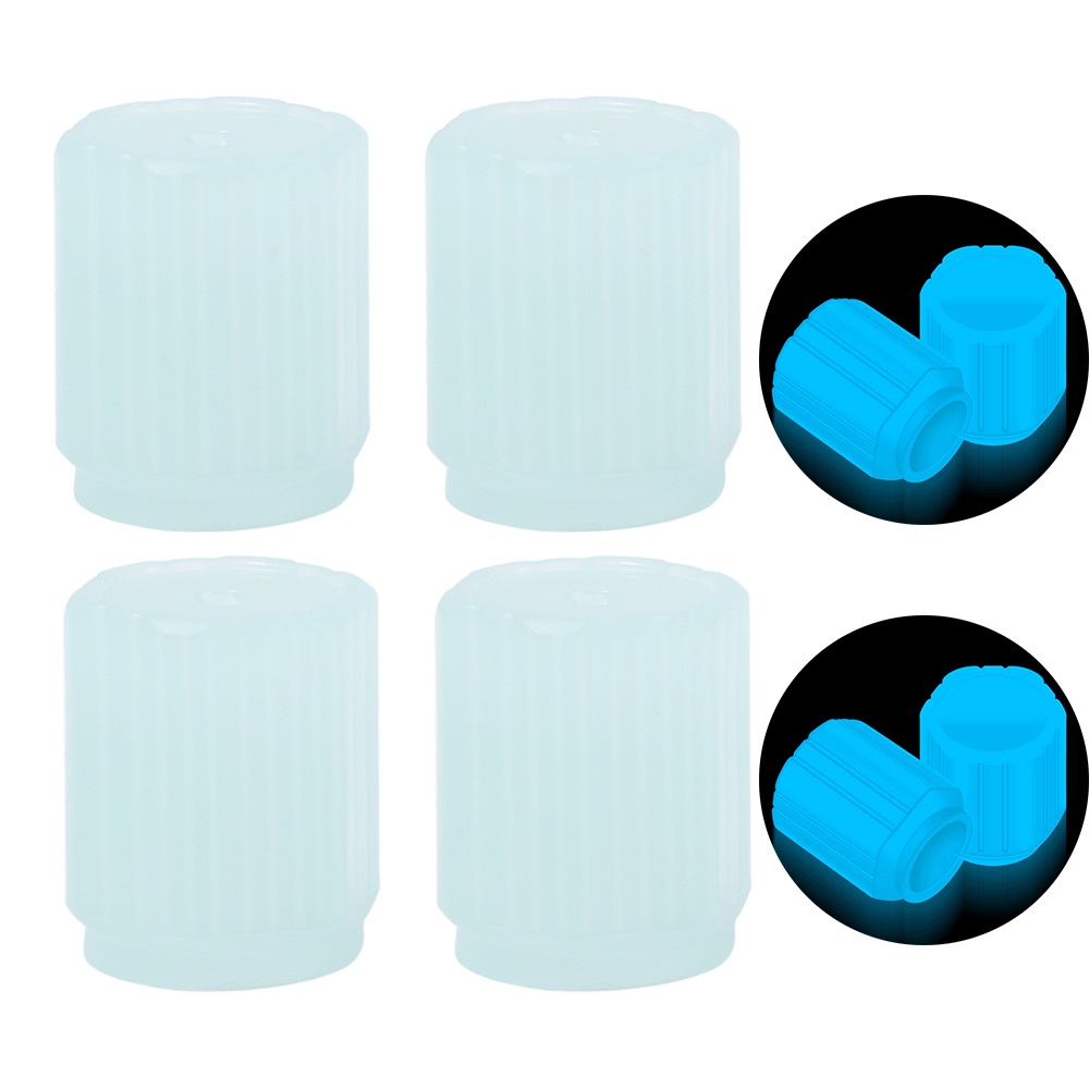 Bộ 4 Nắp Van Bánh Xe Dạ Quang Hình Đầu Lâu Độc Đáo