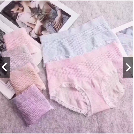 SET 3 Quần Lót Cotton Kháng Khuẩn  Mềm Mại Màu TrơnThoải Mái Cho Nữ LOTNU05