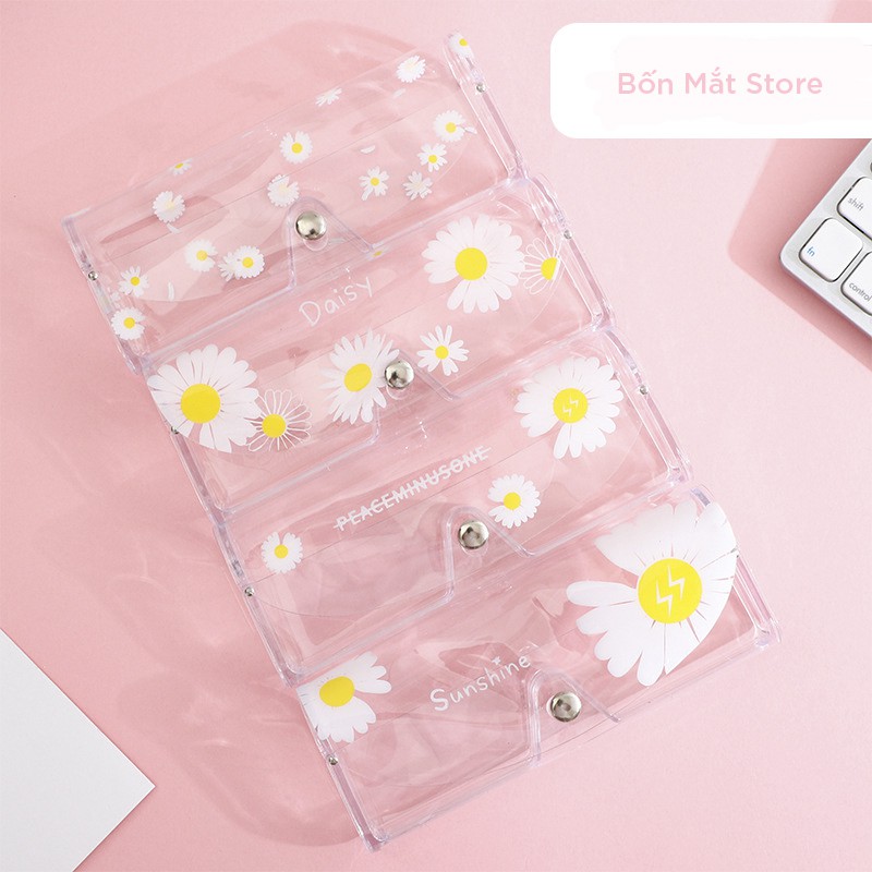 Hộp Mắt Kính Trong Suốt Cute Chất Liệu PVC-Màu Ngẫu Nhiên