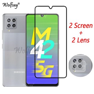 Kính Cường Lực Bảo Vệ Màn Hình 4 Trong 1 Cho Samsung Galaxy M42 M51 M31 M31S M21 M30S M11 M01 M12 M02S