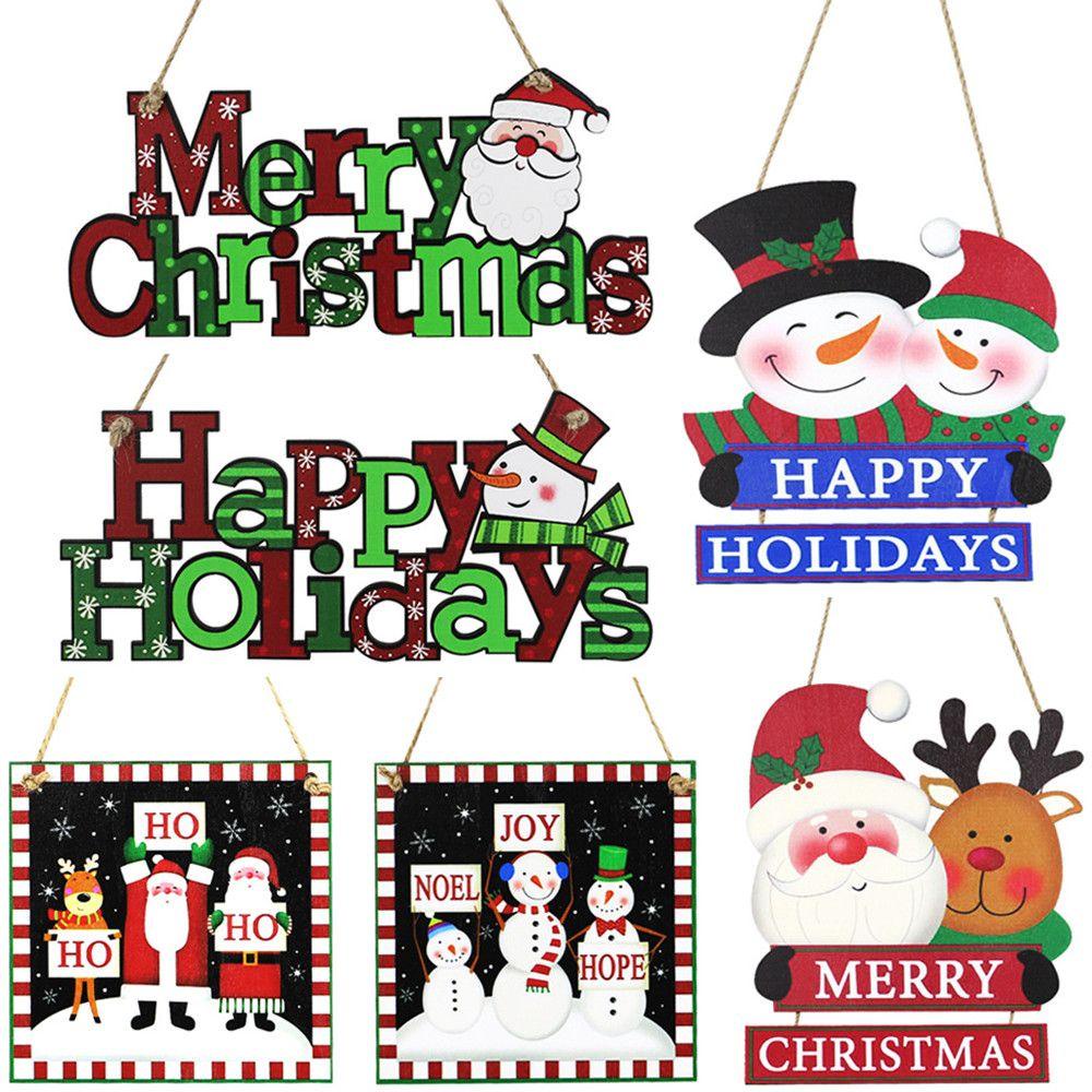 Biển Hiệu Treo Cửa Trang Trí Giáng Sinh Năm Mới 2022