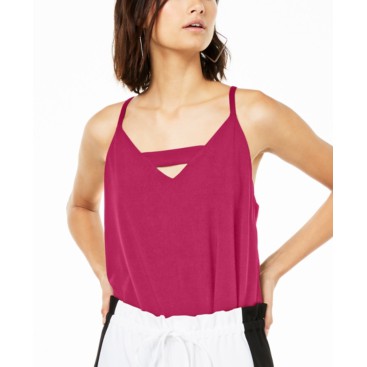 Áo Hai Dây BAR III 2 Lớp Rayon Dây Kéo Sau Cut Out Ngực Màu Hồng - Size L (54-60kg)