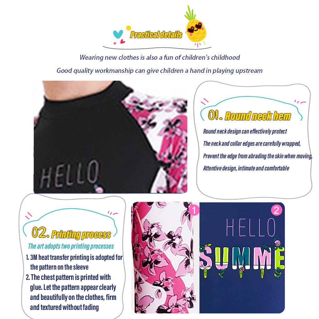 Child Wetsuits Child Swimming Wet Suit Quick Dry Anti-Sunburn  Kids Wet Suit Comfrtable Kids Wetsuit for SummerELEN