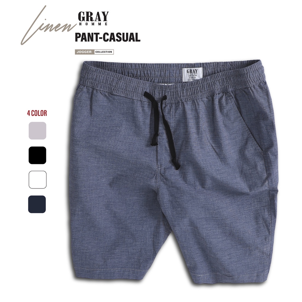 Quần Short Nam Cạp Chun Trẻ Trung, Nam Tính, Mêm, Nhẹ, Thoáng, Mặc đi biển GrayHomme (BI051-CK01)