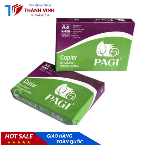 Giấy in A4 Pagi ĐL70 - Giấy in A4 - Giấy In văn Phòng - Giấy In A4 giá rẻ Vô Địch