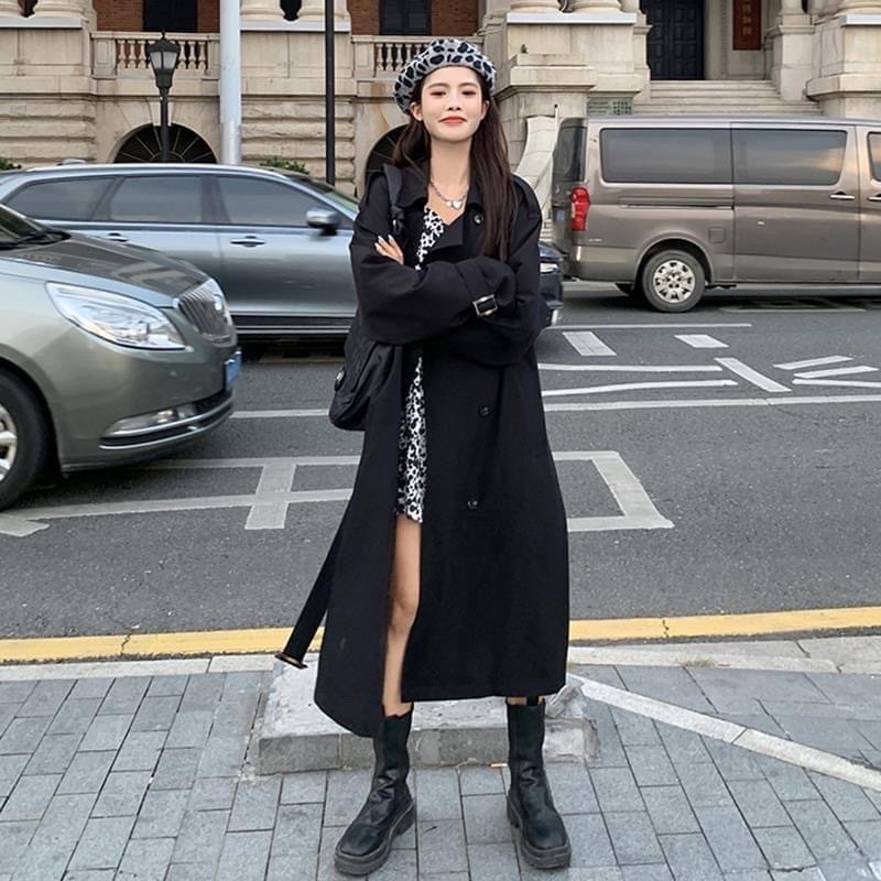 Áo măng tô vest dáng dài kèm dây đeo mặc thu đông cho nữ - Hàng QCCC | BigBuy360 - bigbuy360.vn