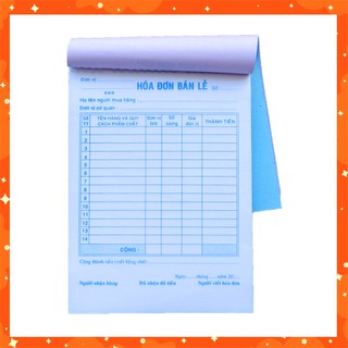 Hóa Đơn Bán Lẻ 1 Liên