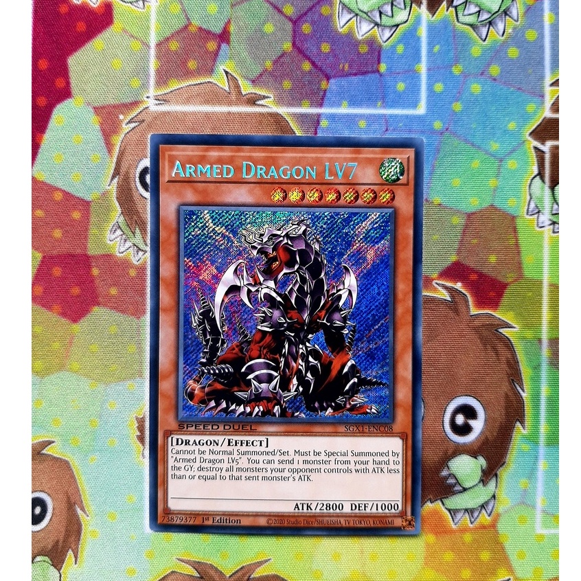 Thẻ Bài Mint90 Yugioh Monster Armed Dragon LV7 - SGX1-ENC08