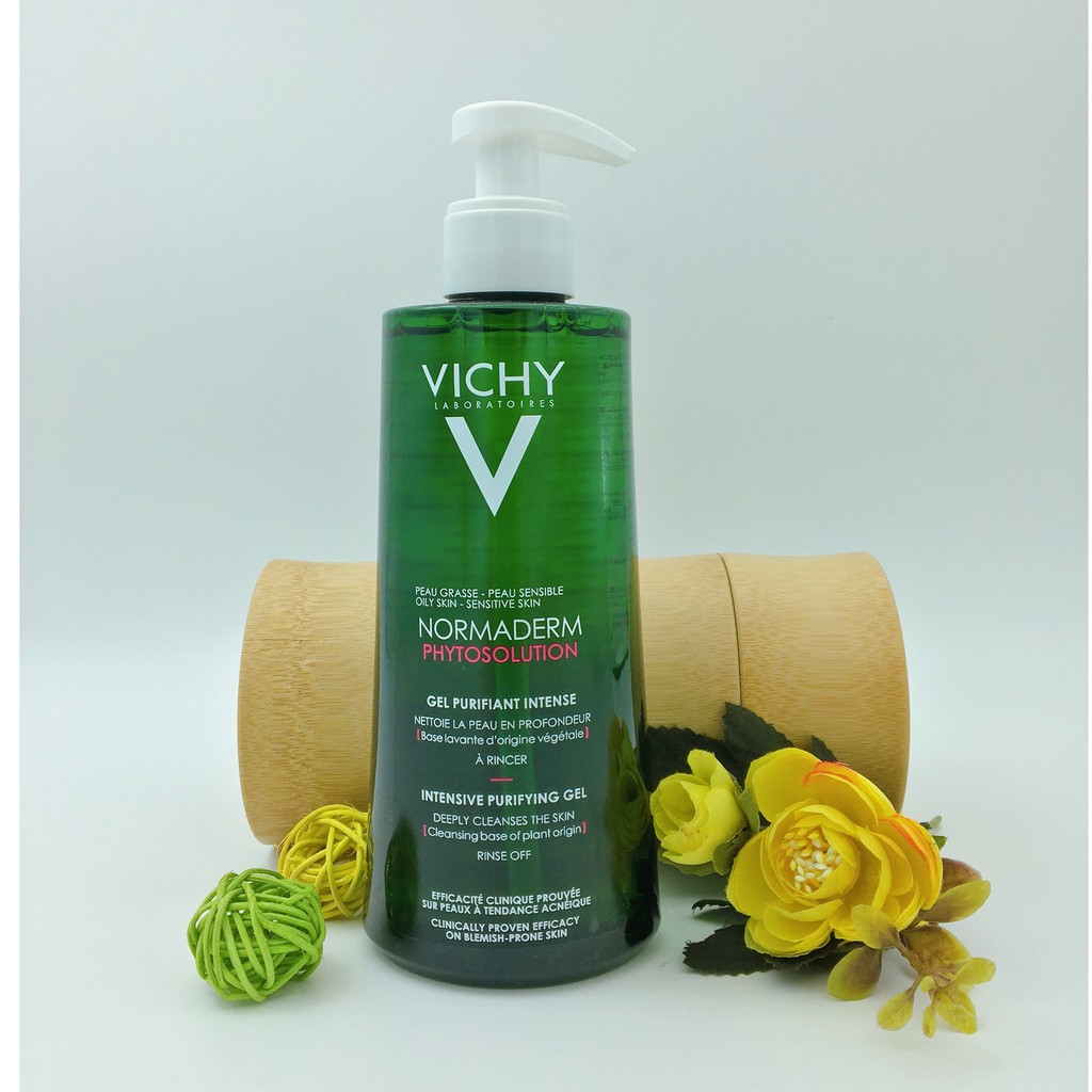 Sữa Rửa Mặt Cho Da Dầu Mụn Vichy Normaderm Phytosolution Chai Vòi 400ML