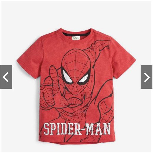 Bộ Next Spider Man Nhện Đỏ áo cotton quần đùi da cá cho bé trai