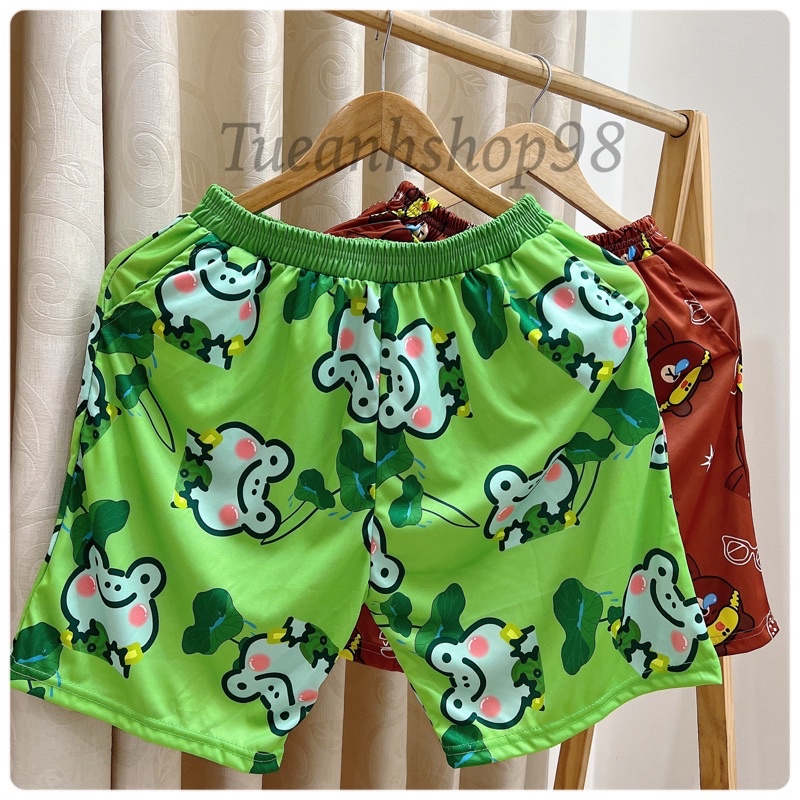 [Mẫu Mới] Quần Short Lửng Cartoon Unisex - Quần cute mặc nhà TUEANHSHOP - ĐÙI HOẠT HÌNH nam nữ Freesize 38-65kg