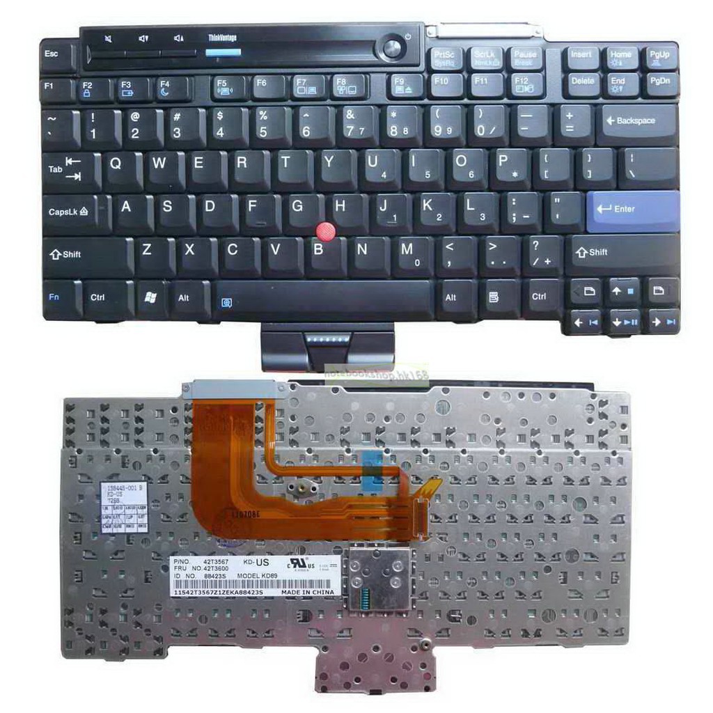 (KEYBOARD) BÀN PHÍM LAPTOP LENOVO X300 dùng cho ThinkPad X300 X301 42T3603 42T570 KD90