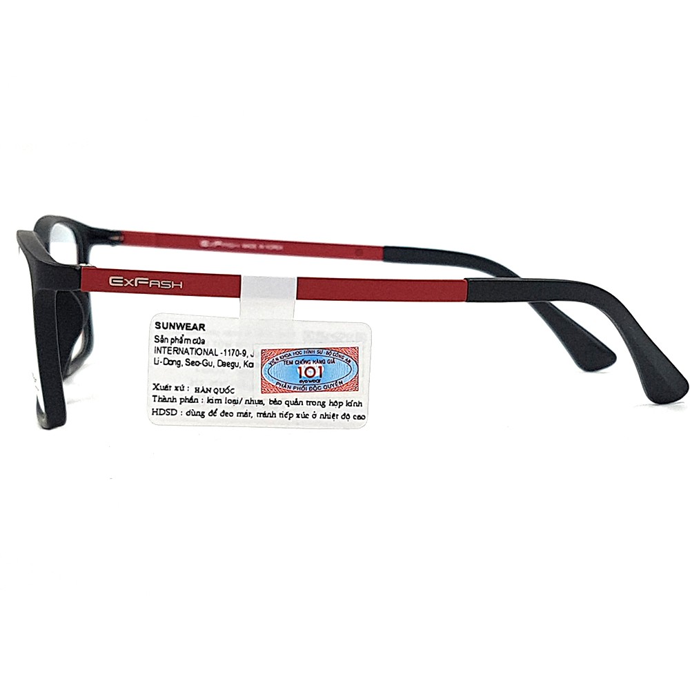 Gọng kính cận nam nữ Exfash EF67470 C225 chính hãng (tròng cận 0 độ)