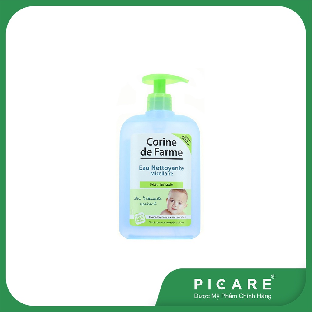 Nước Vệ Sinh Cho Bé Corine De Farme Eau Nettoyante Micellaire 500ml