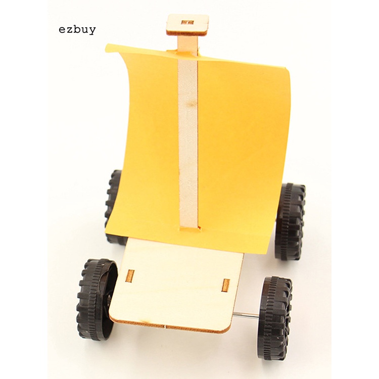 [EY] Eco-friendly DIY Car Kit Wind Power Car Model Imagination Cultivation for Entertainment