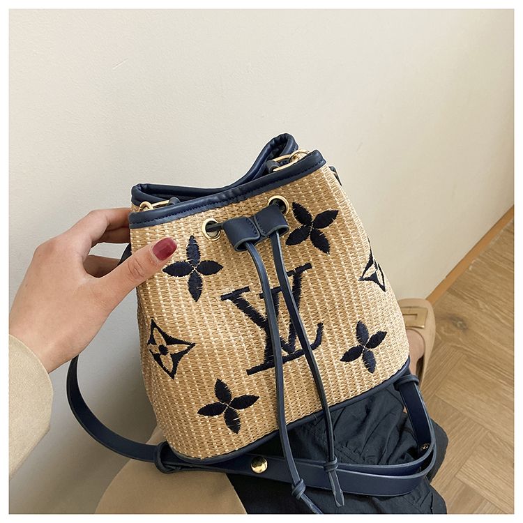 2021 Thời trang mới Louis Vuitton Nữ LV Linen Cotton Shoulder Sling Túi Túi xách Túi xách Túi xách