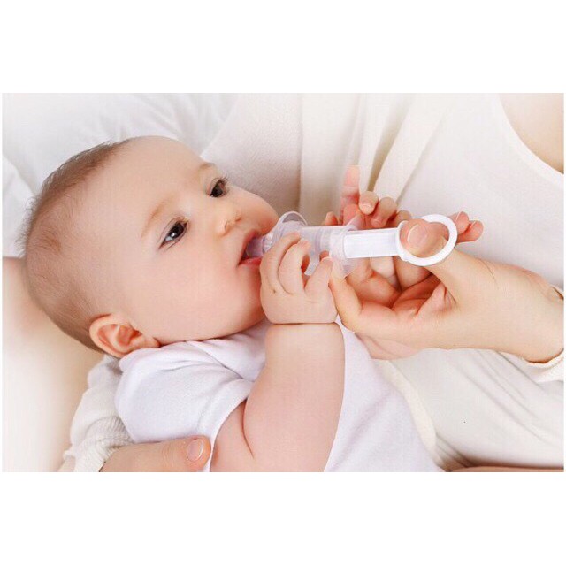 Dụng cụ bón thuốc ống hút sữa dạng xilanh cho bé không chịu bú bình an toàn chống sặc  BamBee Mart