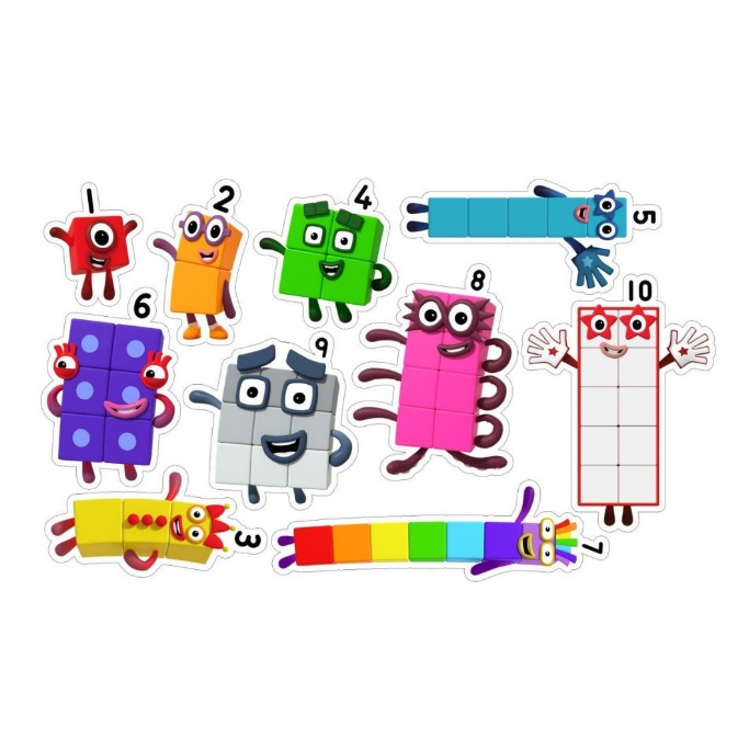 Miếng dán khối số NumberBlocks, Sticker Number Block cho bé