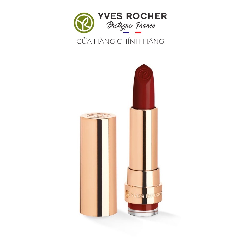 Son Lì Yves Rocher Grand Rouge Lipstick Satin - 120 Black Cherry – 3,7g