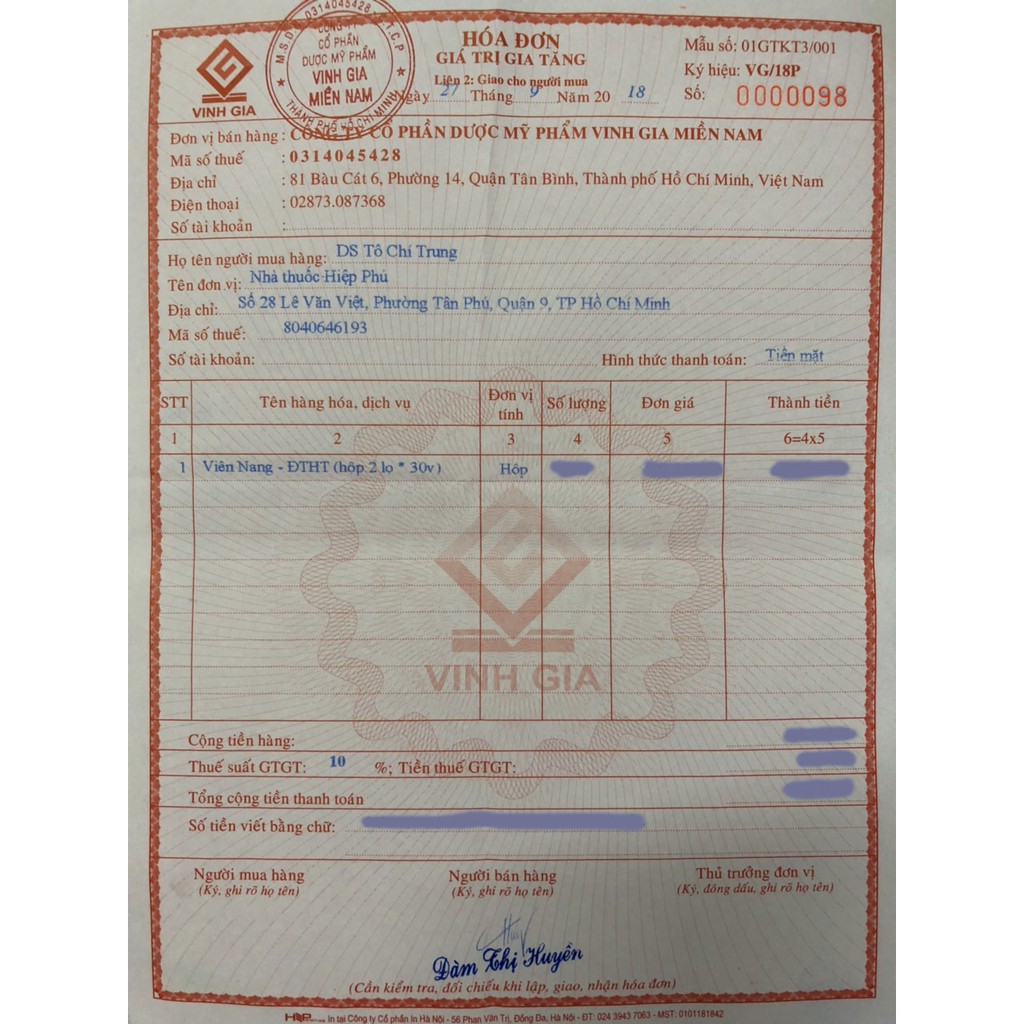 ✅ĐÔNG TRÙNG HẠ THẢO QUẢ THỂ KHÔ VINH GIA - Hộp 10 lọ