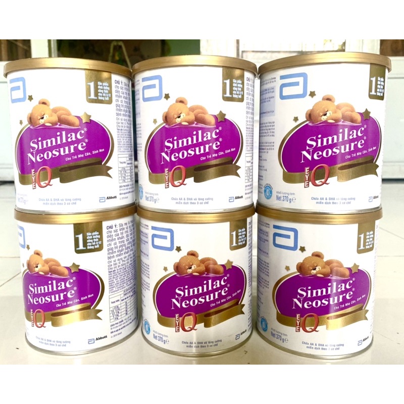 Combo 6 sữa similac neosure 370g