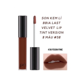 Son kem Bbia 38 màu đỏ nâu