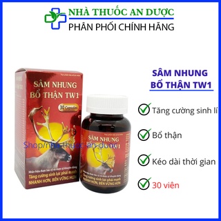 Sâm Nhung Bổ Thận TW1 tăng cường sinh lý nam giới , kéo dài thời gian quan hệ hộp 30 viên (che tên khi giao hàng)