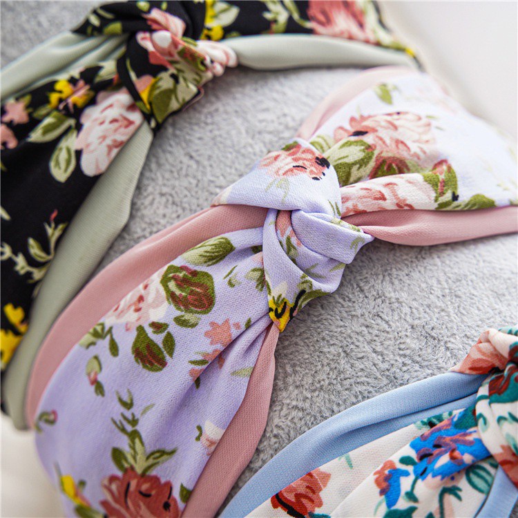 Băng Đô Vải Hai Lớp Thắt Nơ Phong Cách Hàn Quốc Thẻ