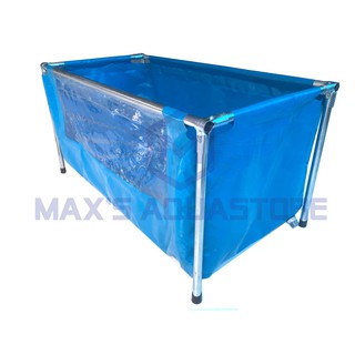 Bể bạt khung kim loại lắp ghép => Một mặt trong suốt <=