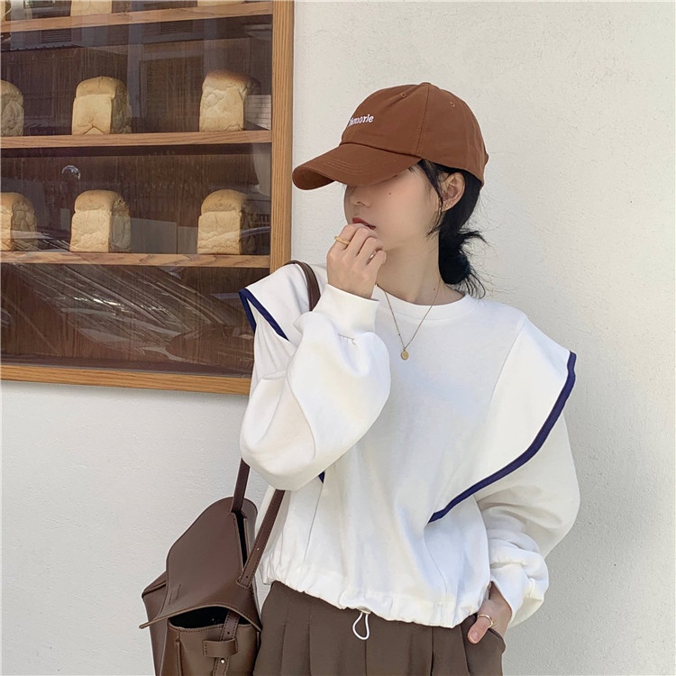 Áo thun tay dài cổ tròn thời trang sành điệu cho nữ | BigBuy360 - bigbuy360.vn