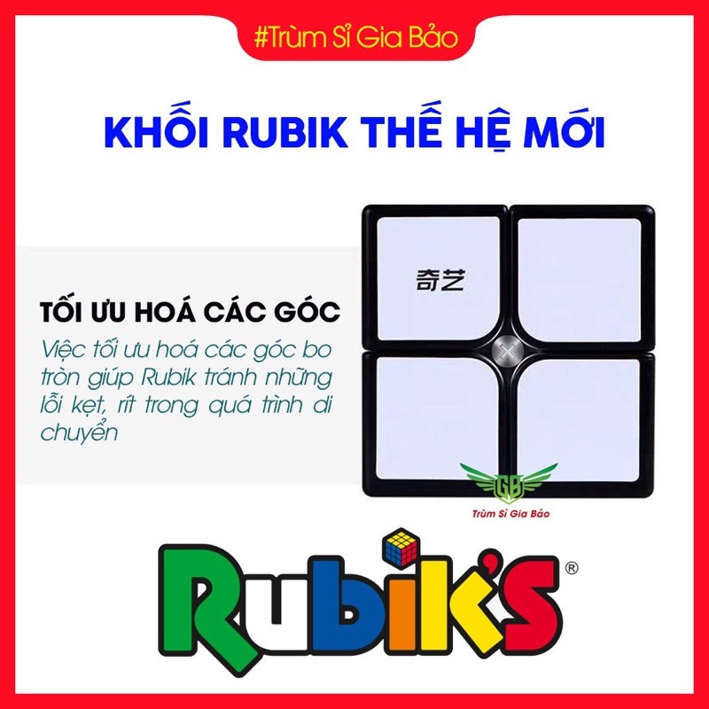 Rubik 2x2 Qiyi Sail W Rubic 2 Tầng Giá Rẻ Khối Lập Phương Ma Thuật Xoay Siêu Mượt , Lõi Cứng Cáp.